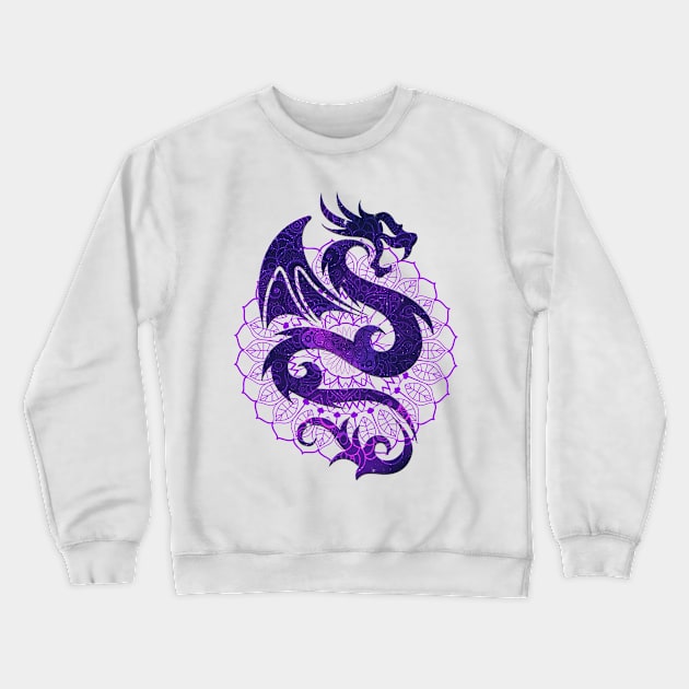 Dragon and Mandala Crewneck Sweatshirt by emma17